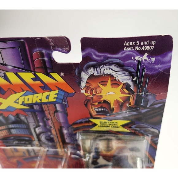 X-Men X-Force The Blob with Rubber Blubber Belly With Card ToyBiz 1995 - SEALED - Picture 9 of 10